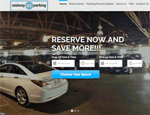 Tablet Screenshot of midwayezparking.com